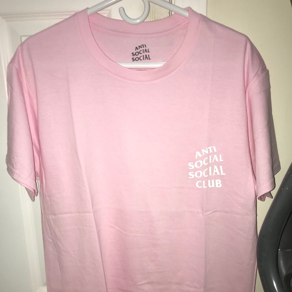 Anti social shirt pink medium large